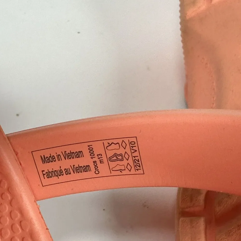 Crocs Mens Size 13 Papaya Classic Clog Mule Authentic Shoe Style 10001 - Picture 15 of 15